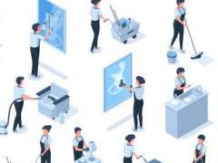 Bedrijf gespecialiseerd in professionele schoonmaak, onderhoud en wasserijdiensten Locatie niet gespecificeerd n°1